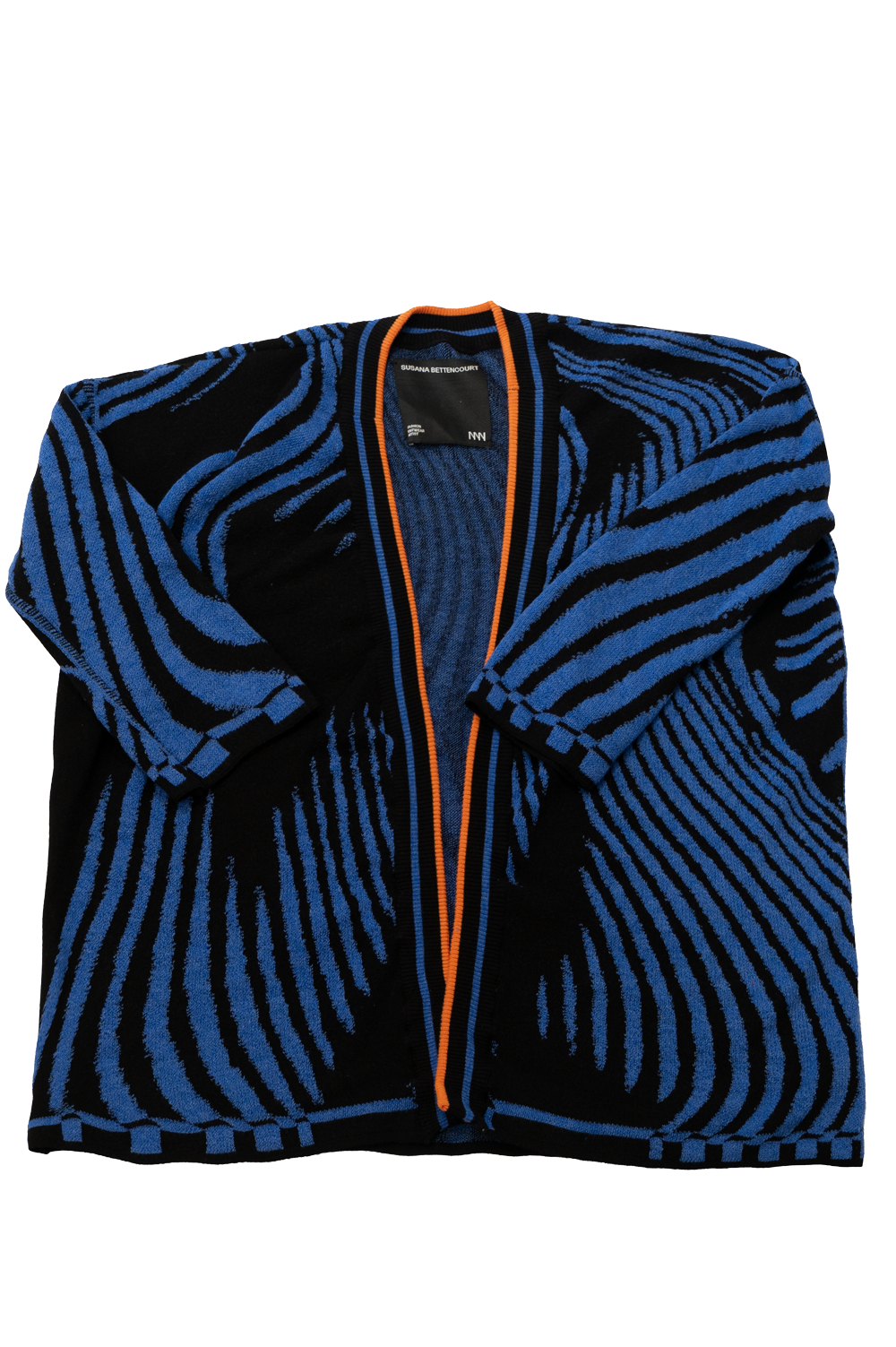 Knitwear Jacquard Cardigan with shoulder pads image 0