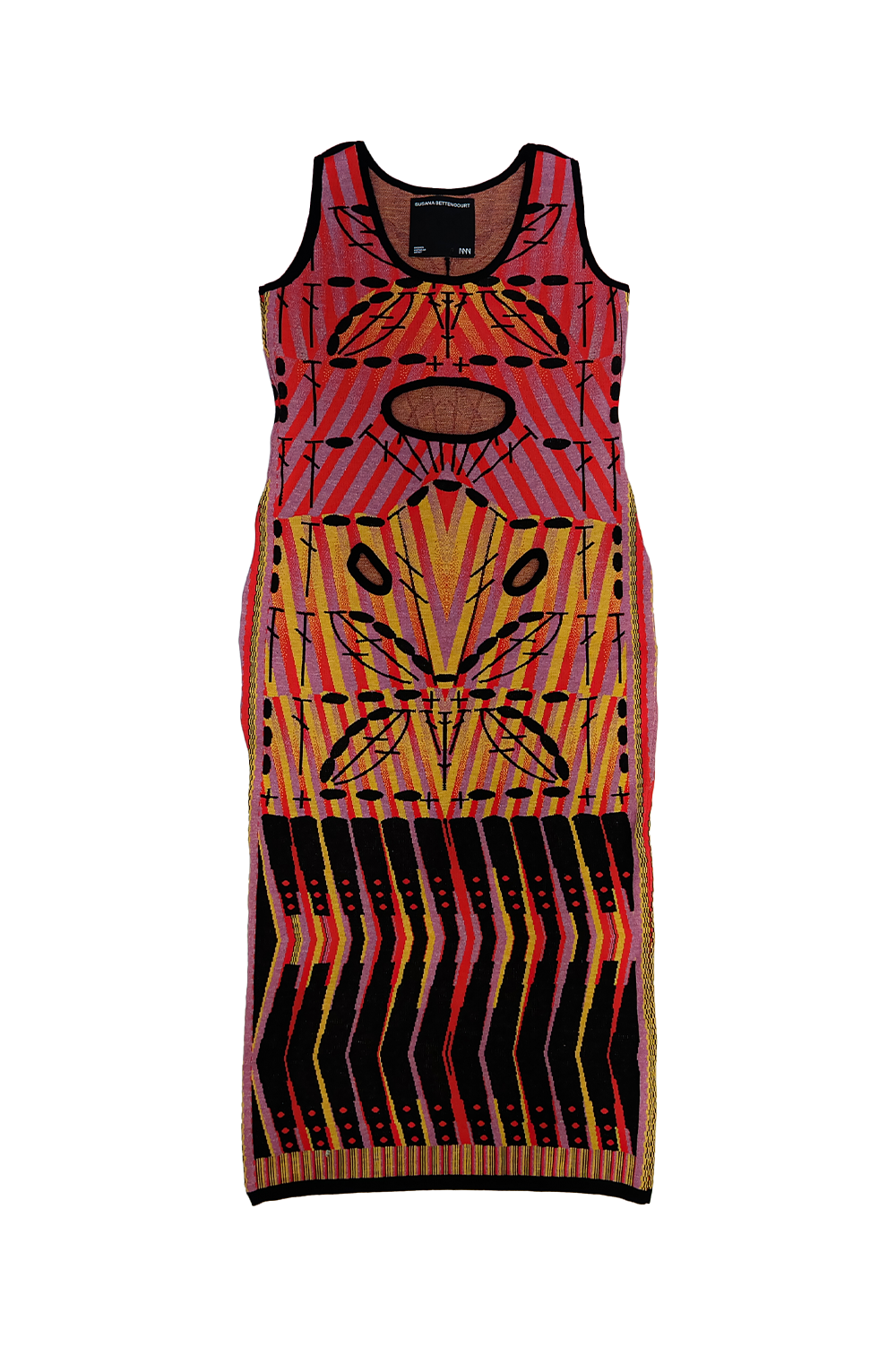 Knitwear Jacquard Butterfly Long Dress image 1