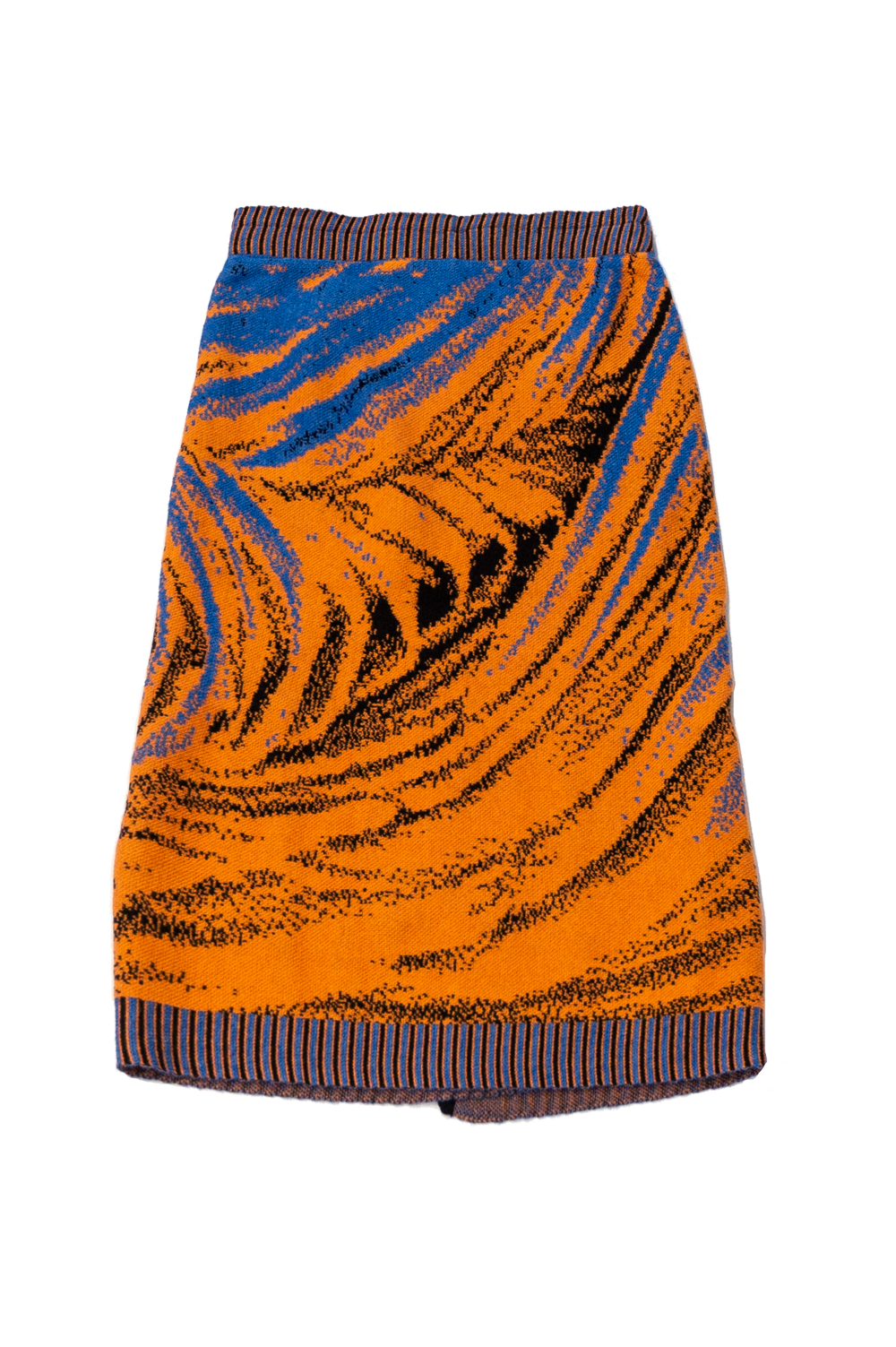 Knitwear Jacquard Skirt with side slit image 4