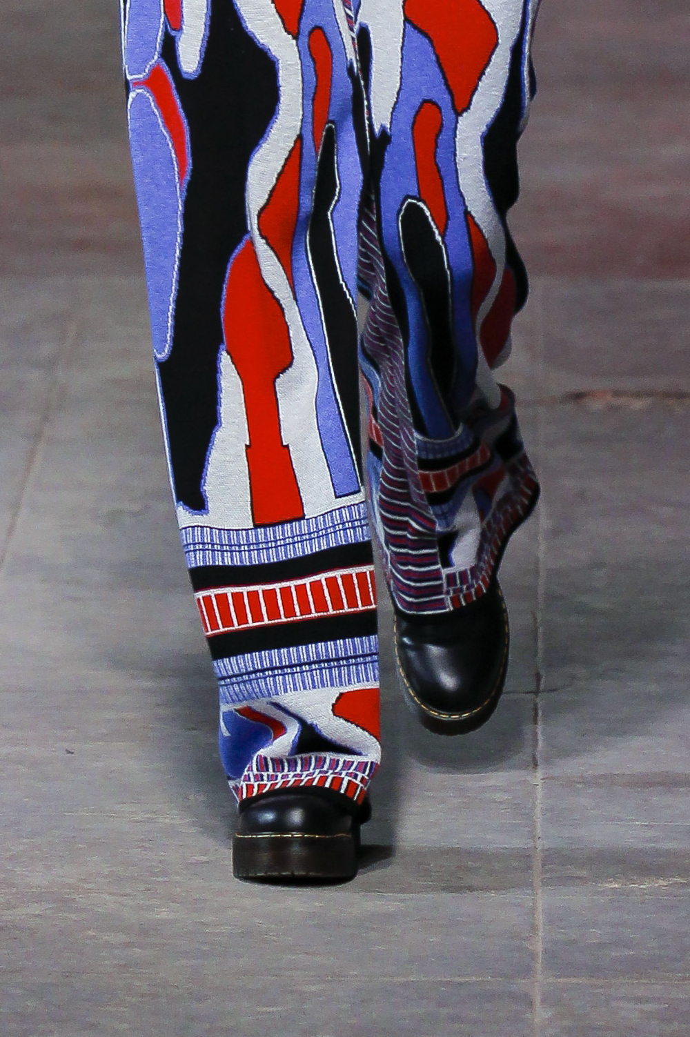 Knitwear Jacquard Male Trousers image 6