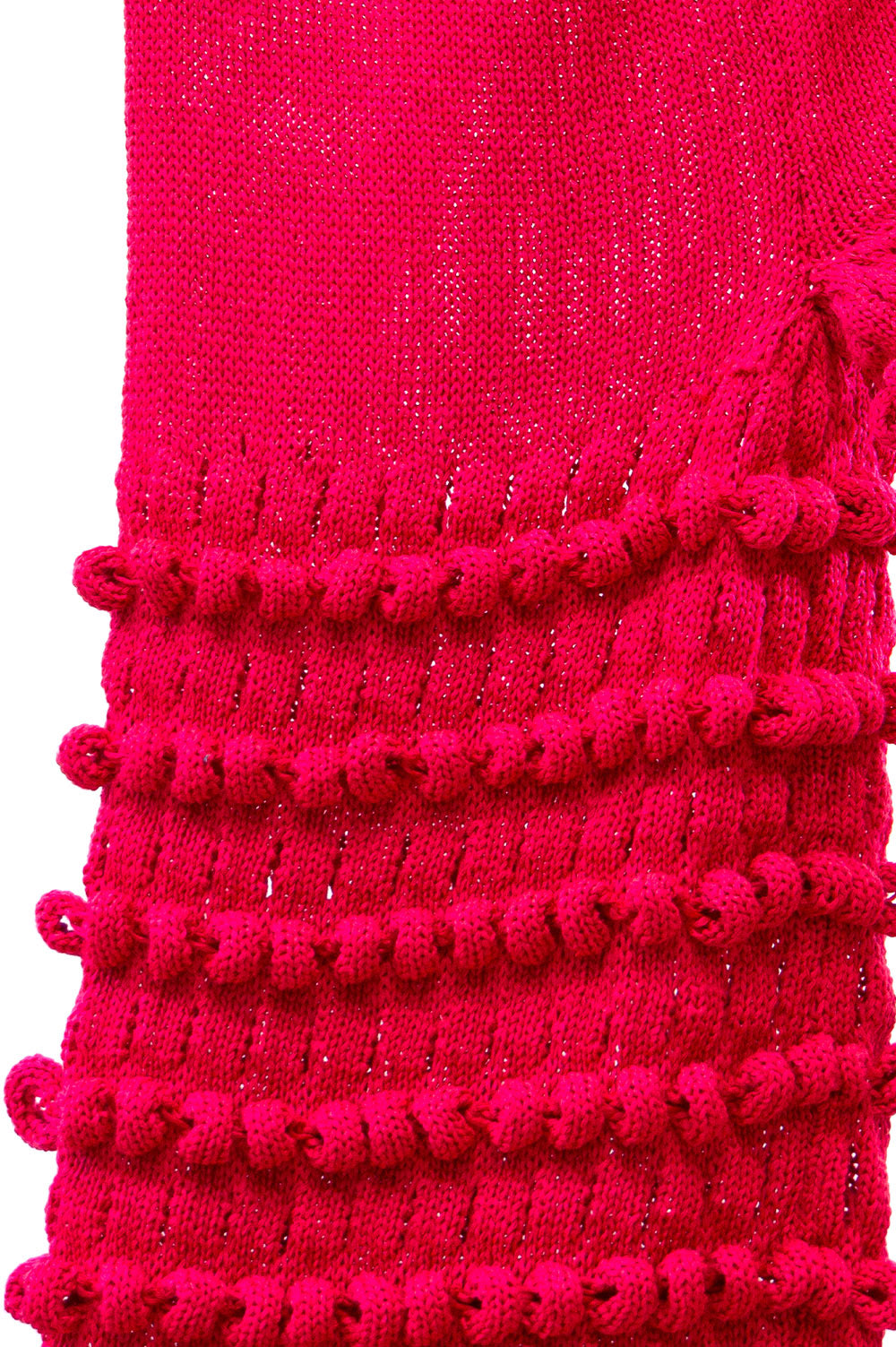 PINK HANDMADE KNIT TROUSERS WITH DIFFERENT STITCHES image 3