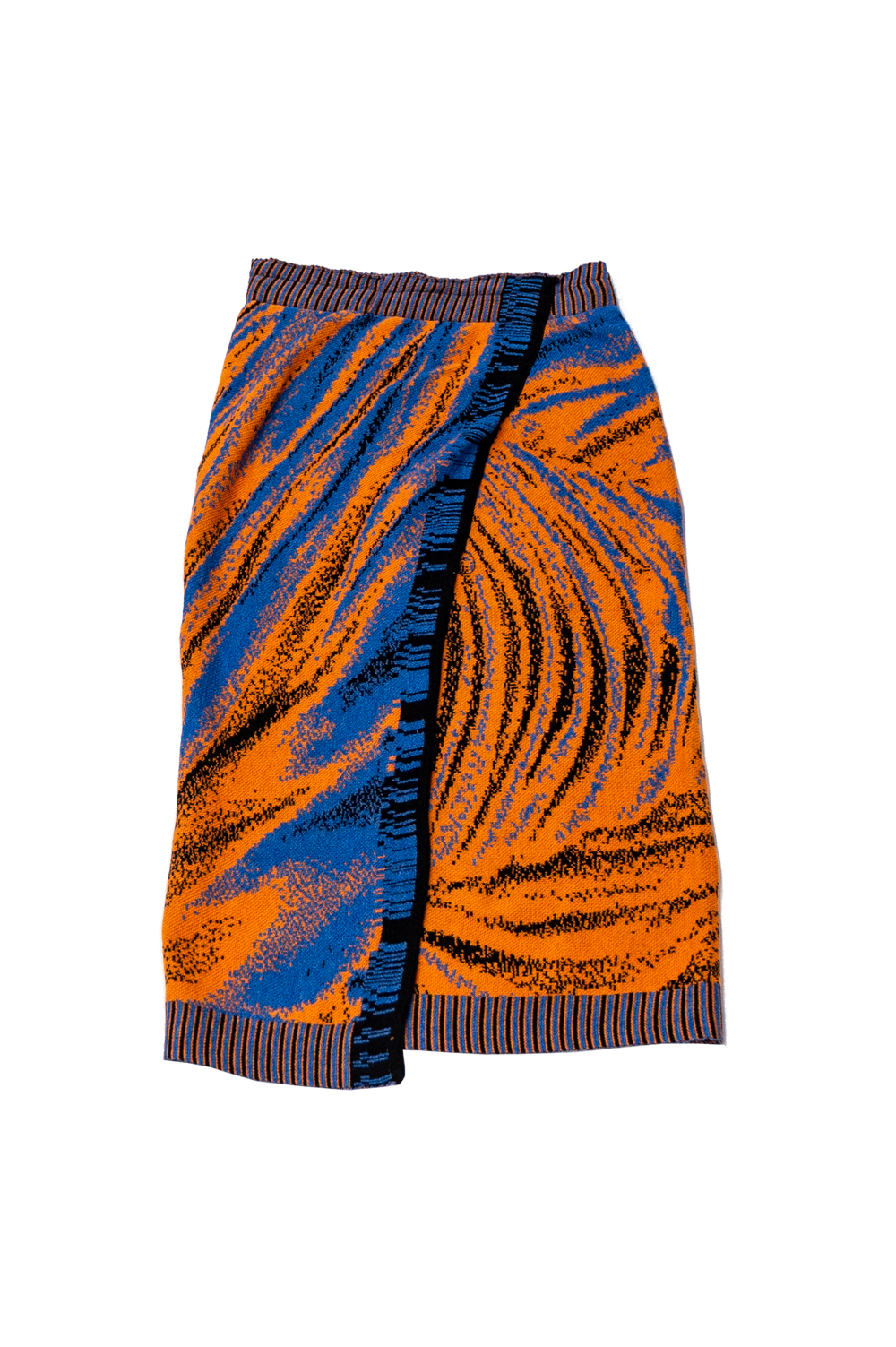 Knitwear Jacquard Skirt with side slit image 2
