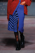 Knitwear Jacquard Skirt with mix materials image 0