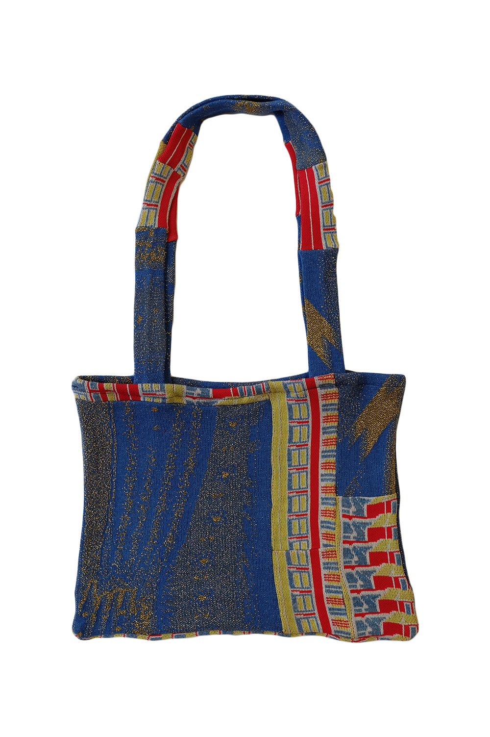 Gold Body Jacquard Patchwork Tote Bag image 1