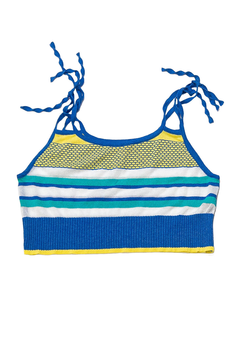 Sky Textured Stripes Top image 1