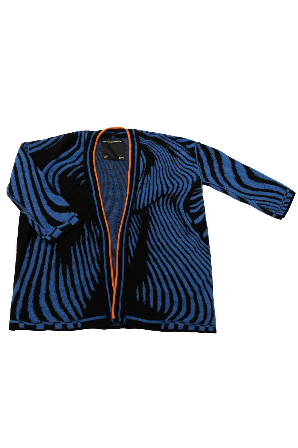 Knitwear Jacquard Cardigan with shoulder pads image 1