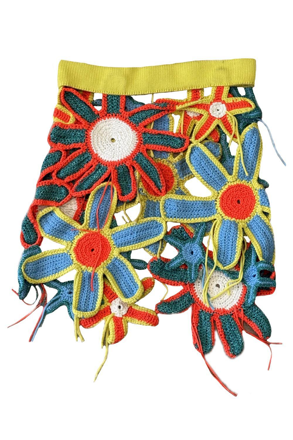 Crochet Flowers Mini Skirt image 1