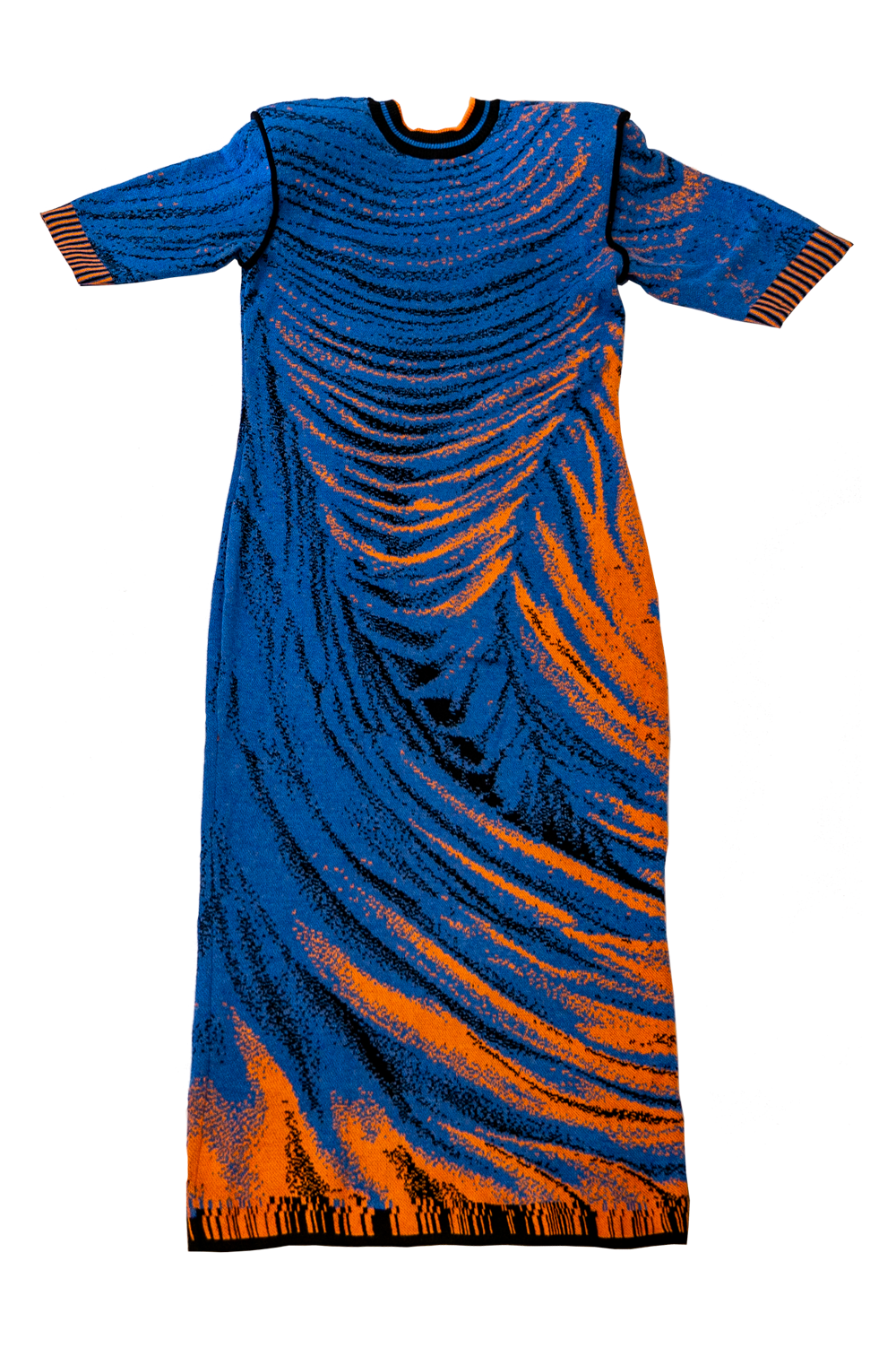 Knitwear Jacquard Longsleeve Dress with shoulder pads image 4