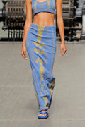 Gold Body Jacquard Extra Long Skirt image 0