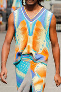 Jacquard Body Vest with V-neck image 0