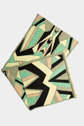 oversized scarf with colorful geometric pattern image 0