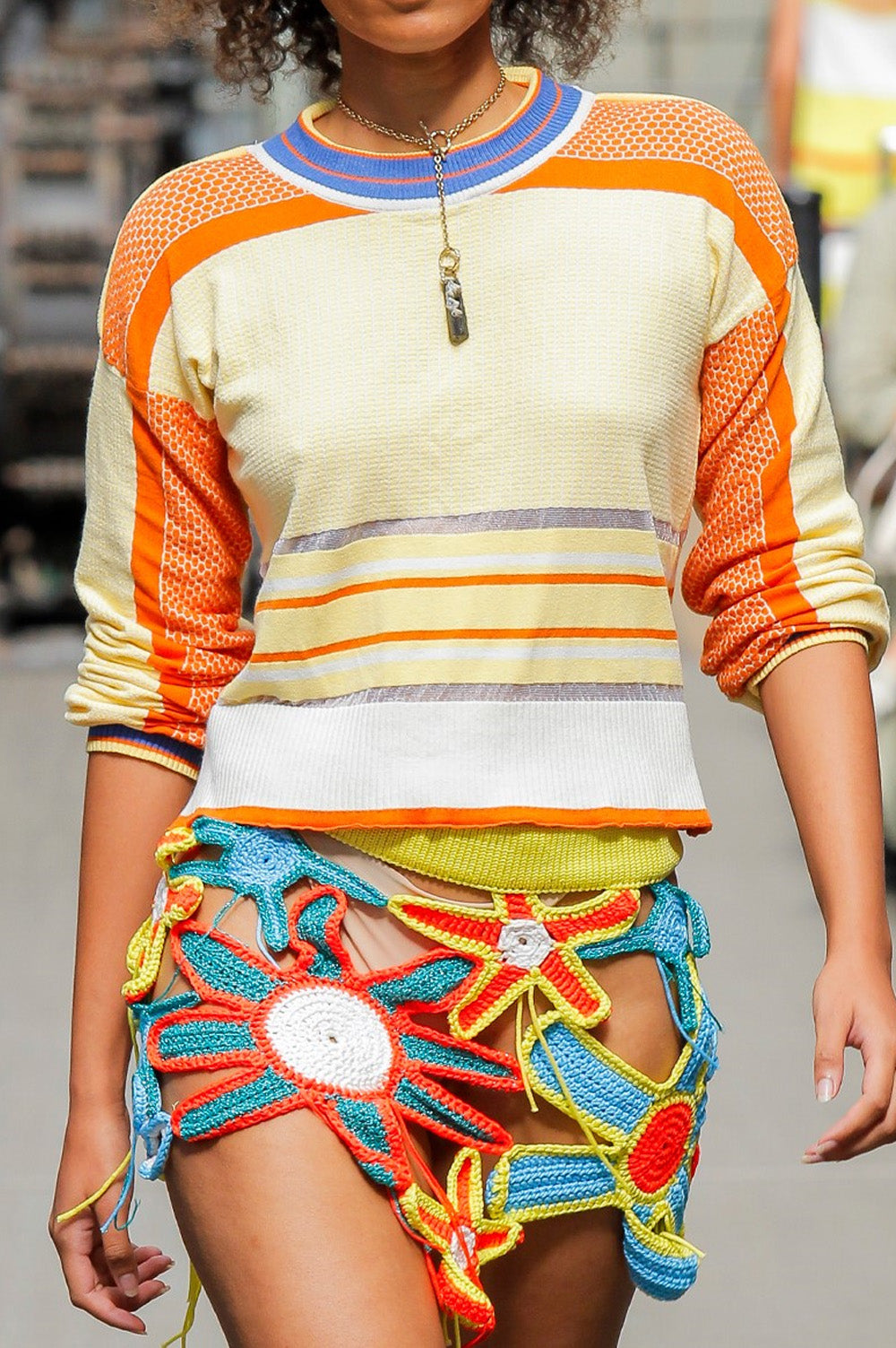 Kid Textured Stripes Sweater image 0