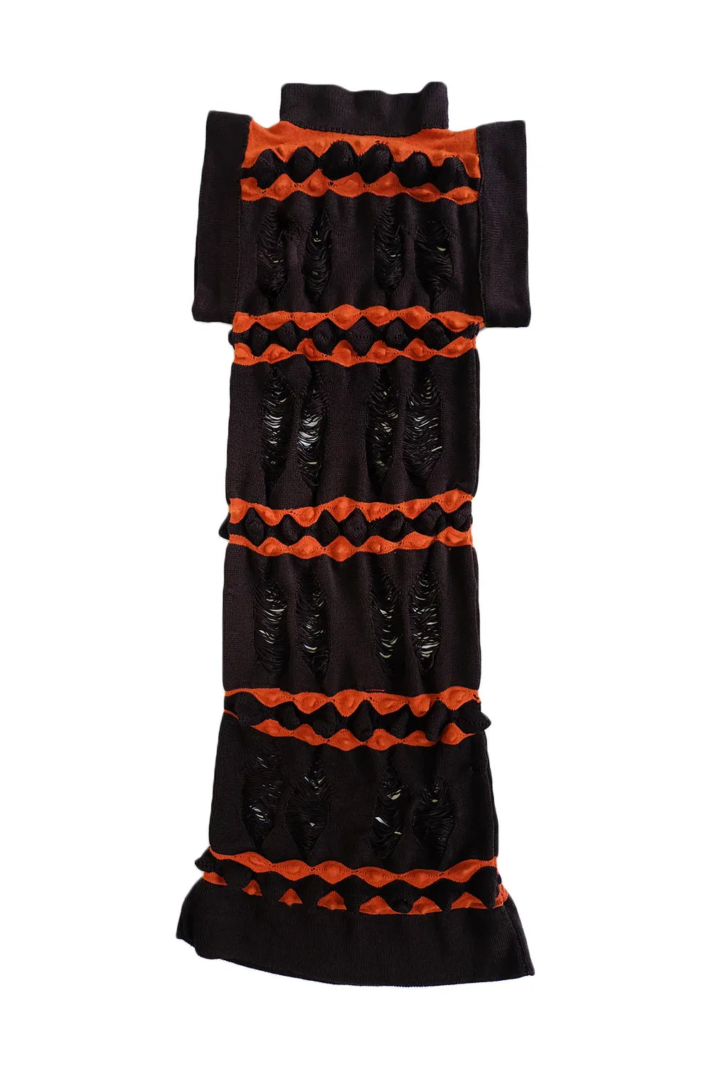 Knitwear Long Dress knitted by hand machine image 2