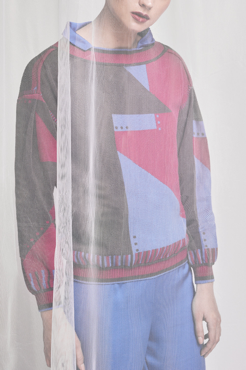 Knitwear Jacquard Sweater with geometric pattern image 0