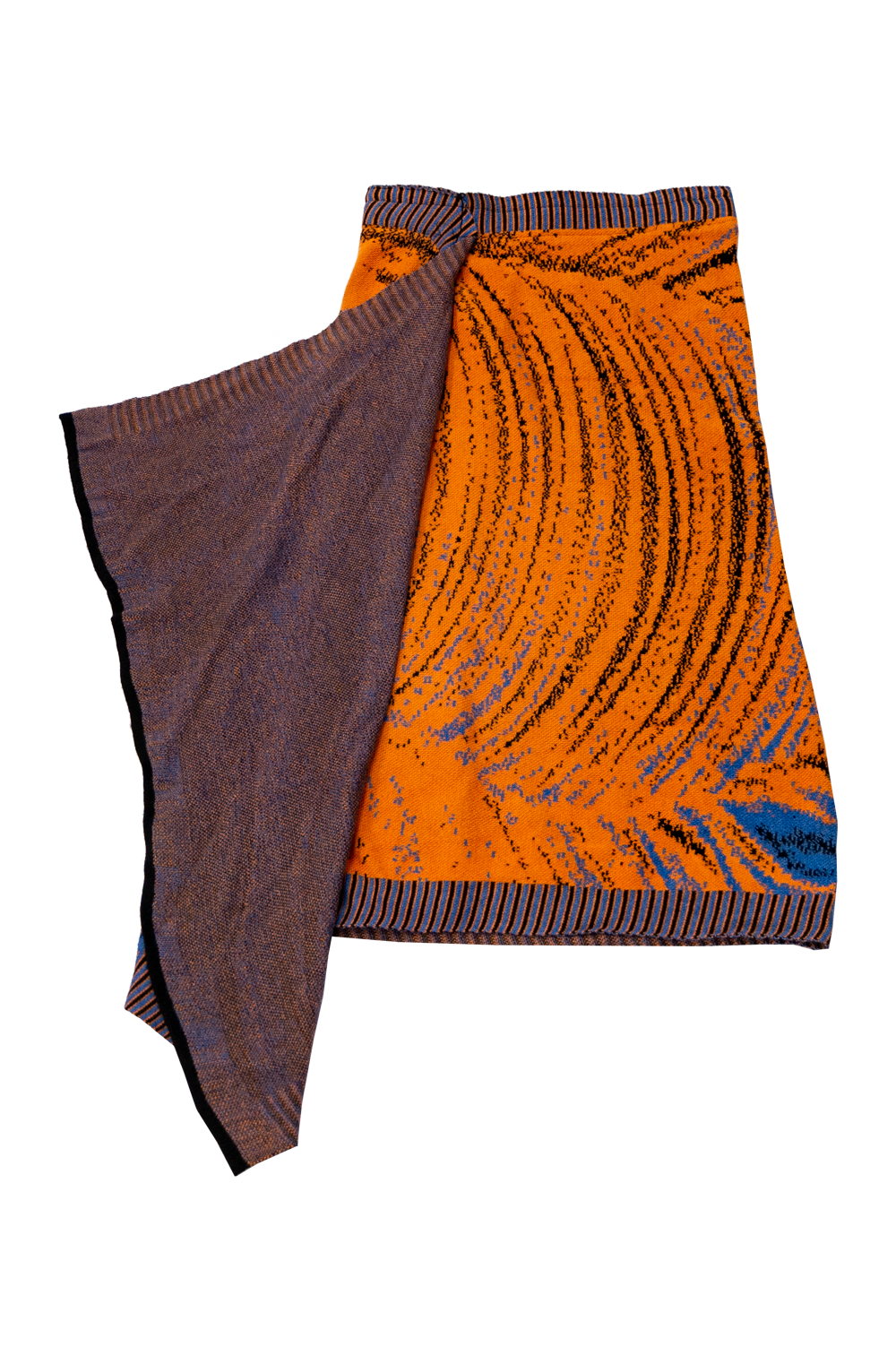 Knitwear Jacquard Asymmetric Colorful Skirt image 3