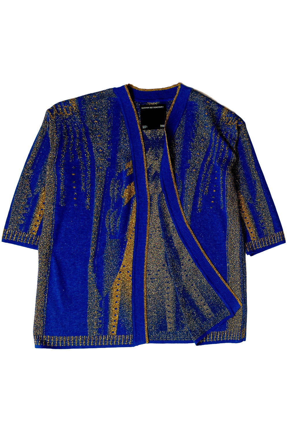 Gold Body Jacquard Cardigan image 1