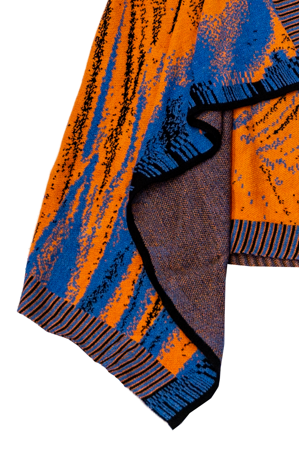 Knitwear Jacquard Asymmetric Colorful Skirt image 1