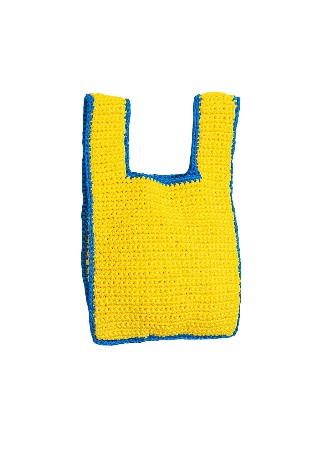 Retangular Yellow Crochet bag image 3