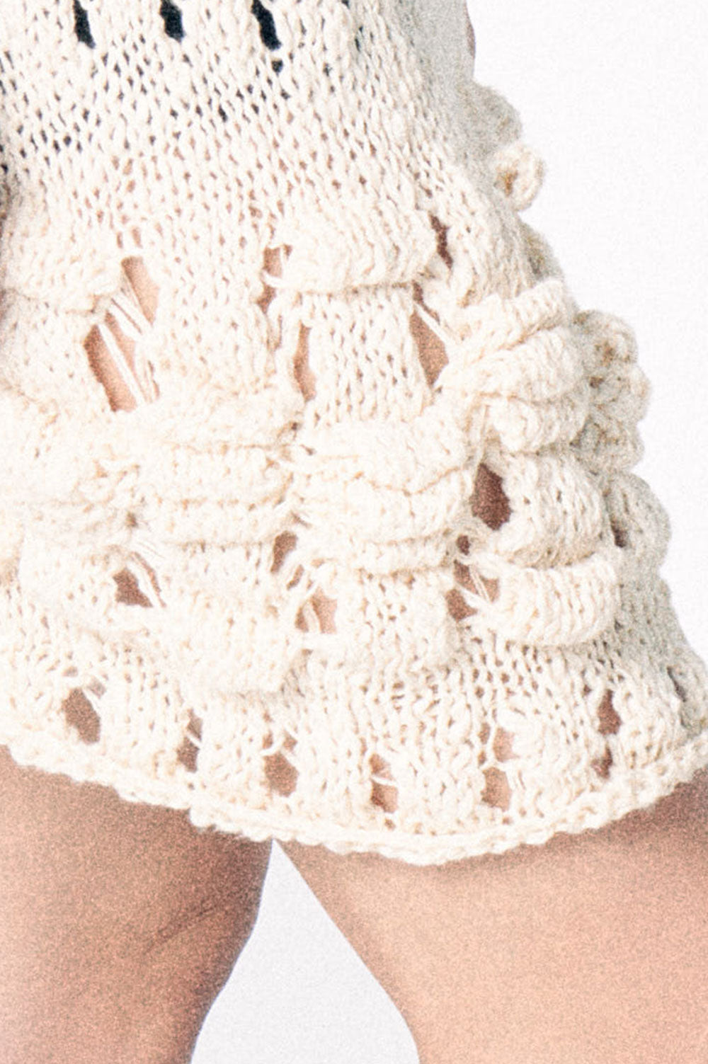 HAND KNIT DRESS WITH DIFFERENT STITCHES image 1
