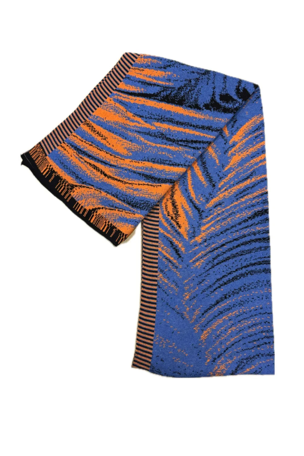 Colorful Orange and Blue Scarf image 1