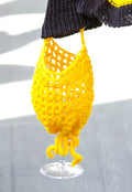 Yellow Crochet Cup Holder image 0