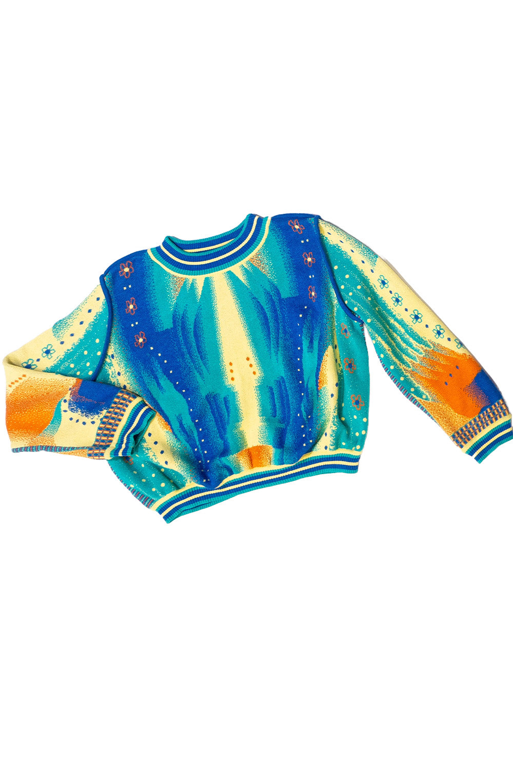 Jacquard Body sweater with round-neck image 2