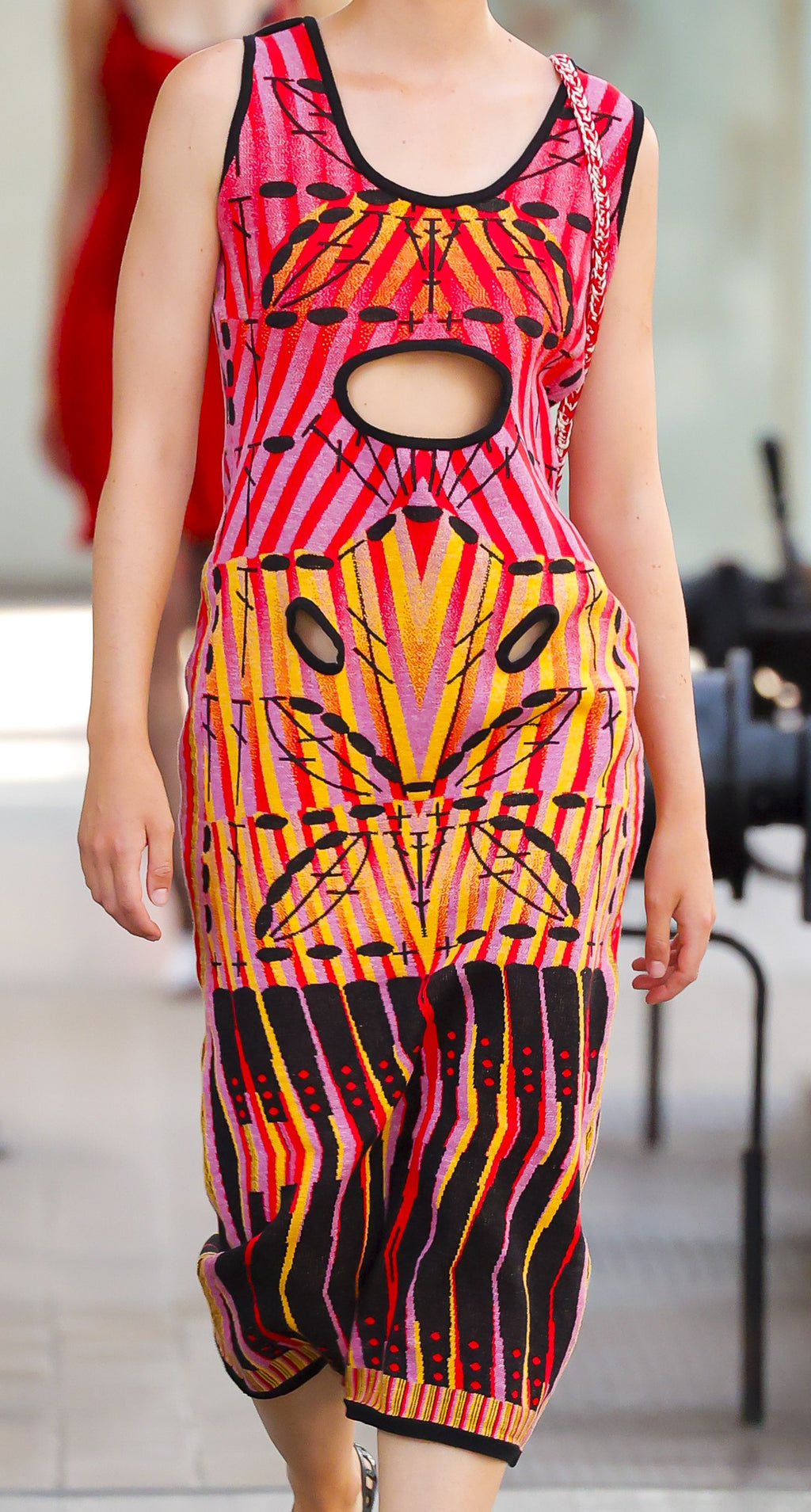 Knitwear Jacquard Butterfly Long Dress image 0