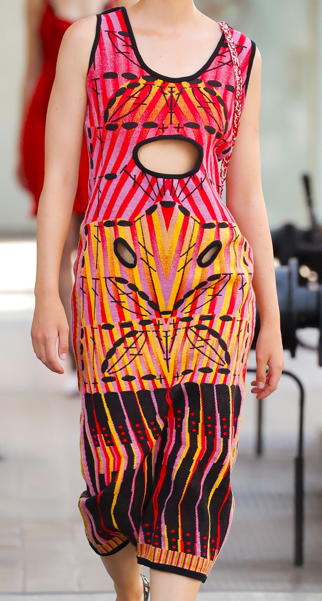 Knitwear Jacquard Butterfly Long Dress image 0