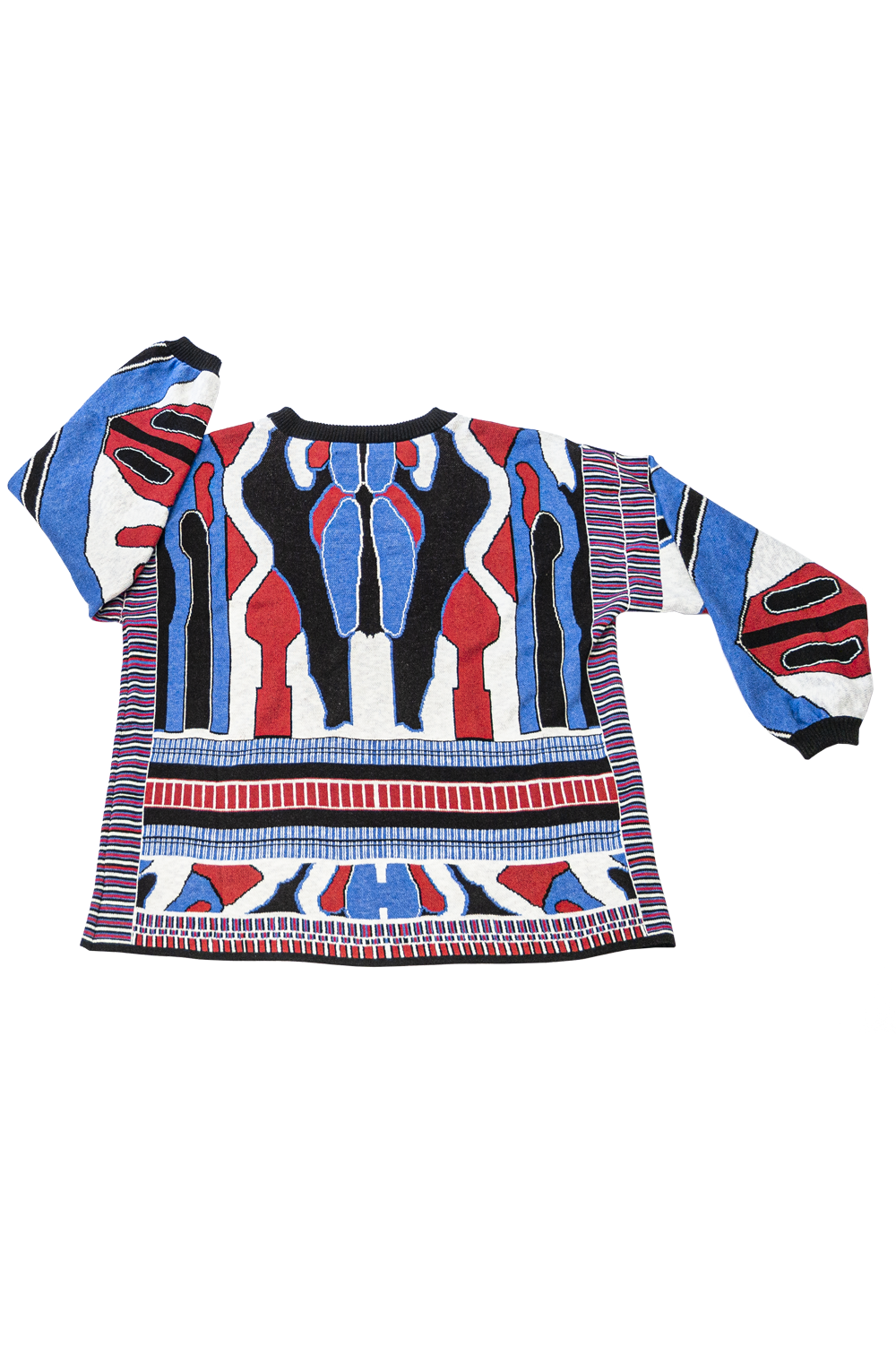 Knitwear Jacquard Men's Sweater with geometric pattern image 3