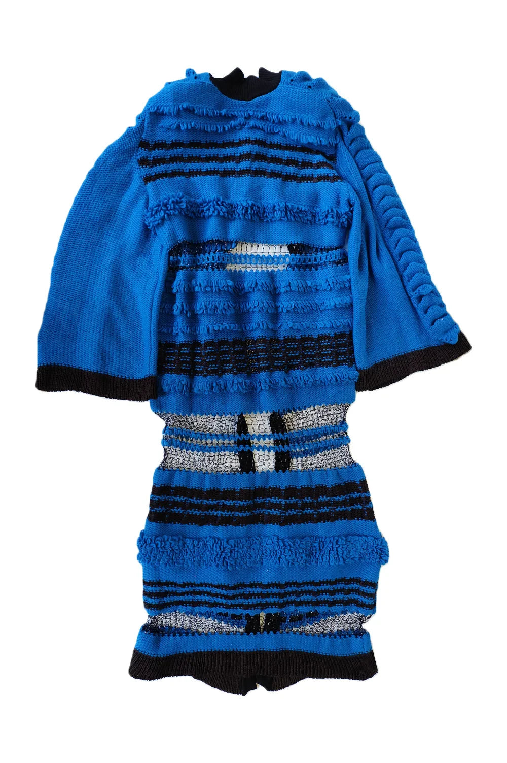 Knitwear Long Jacket knitted by hand machine image 2