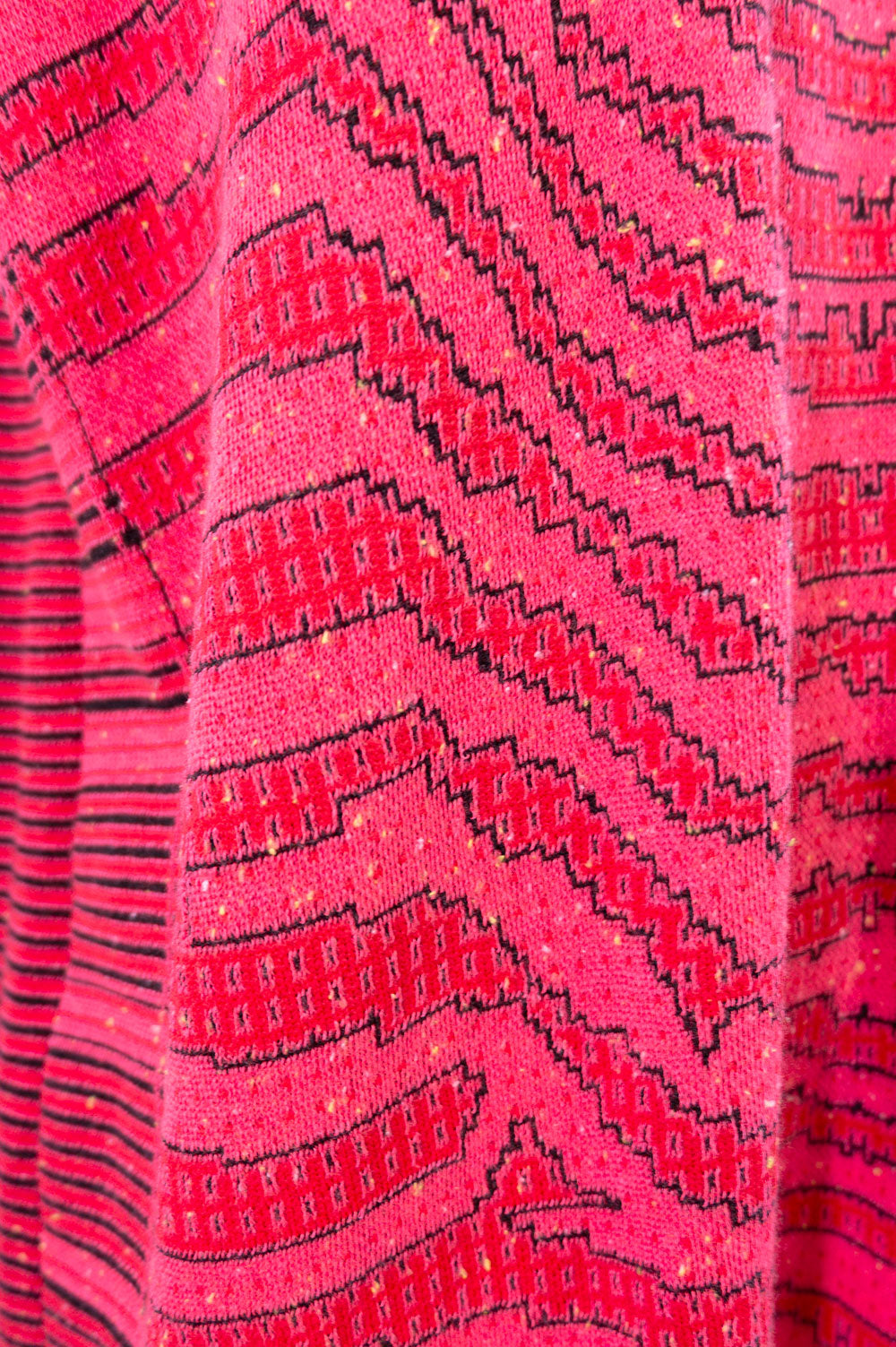 JACQUARD mini dress WITH V NECK DETAIL image 6