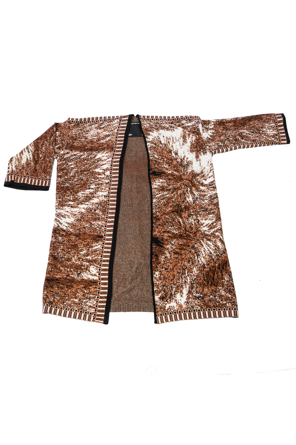 Knitwear Jacquard Long Cardigan image 2