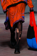 Knitwear Jacquard Asymmetric Colorful Skirt image 0