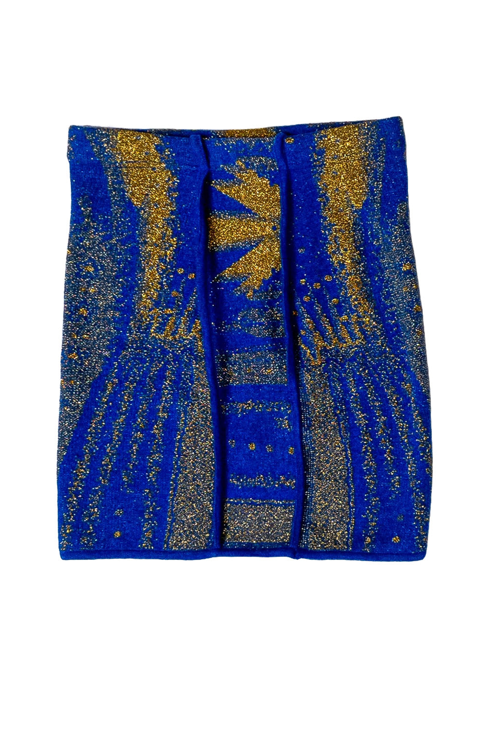 Gold Body Jacquard Mini Skirt image 1