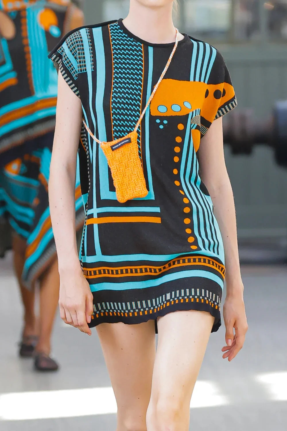Knitwear Jacquard Bauhaus Short Dress image 0