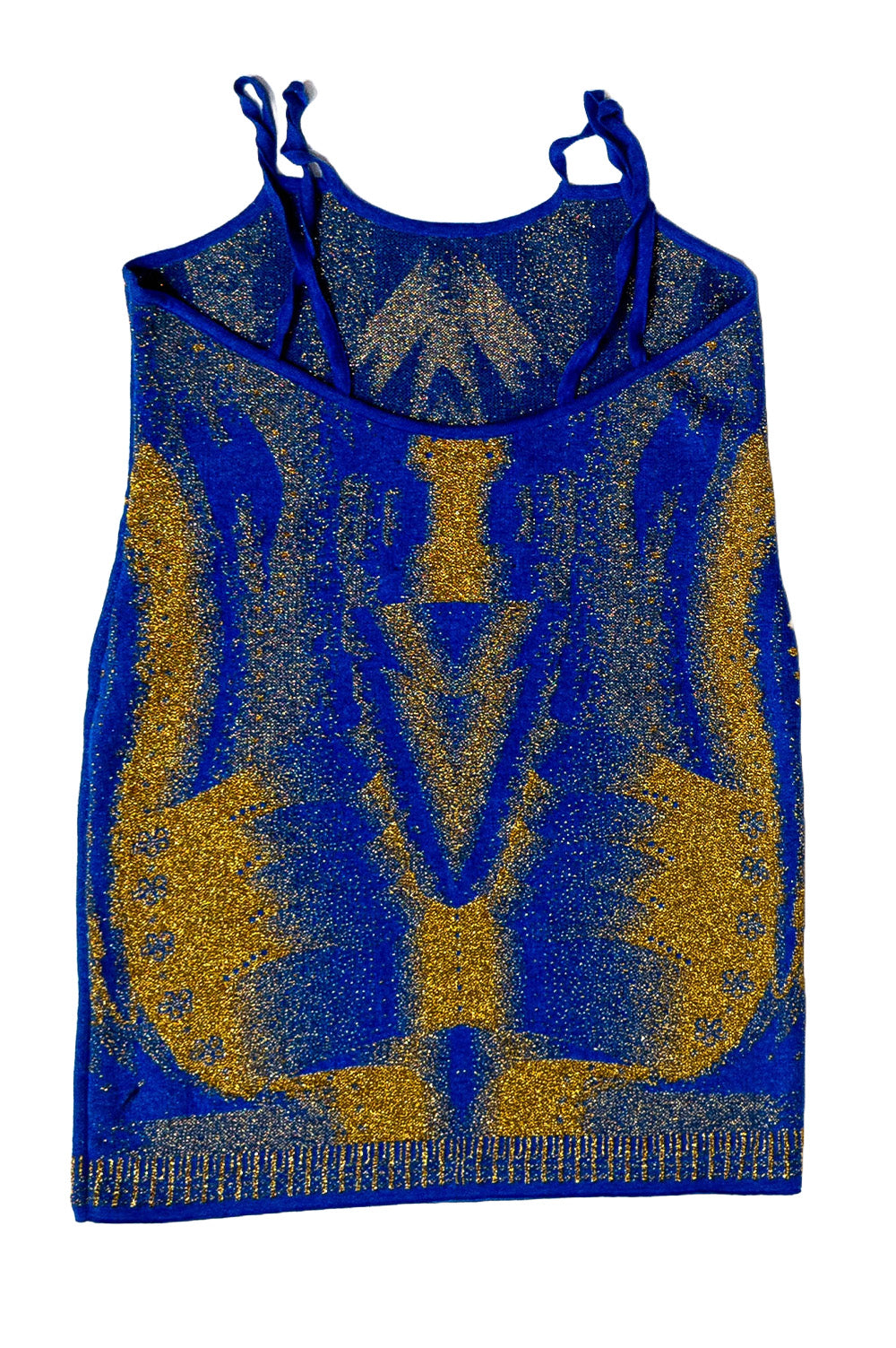 Gold Body Jacquard Mini Dress image 3