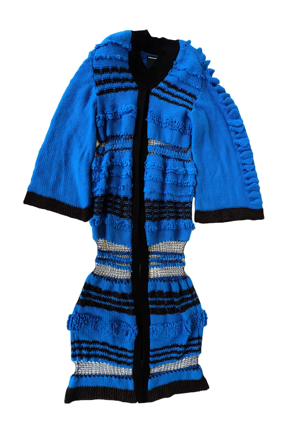 Knitwear Long Jacket knitted by hand machine image 1