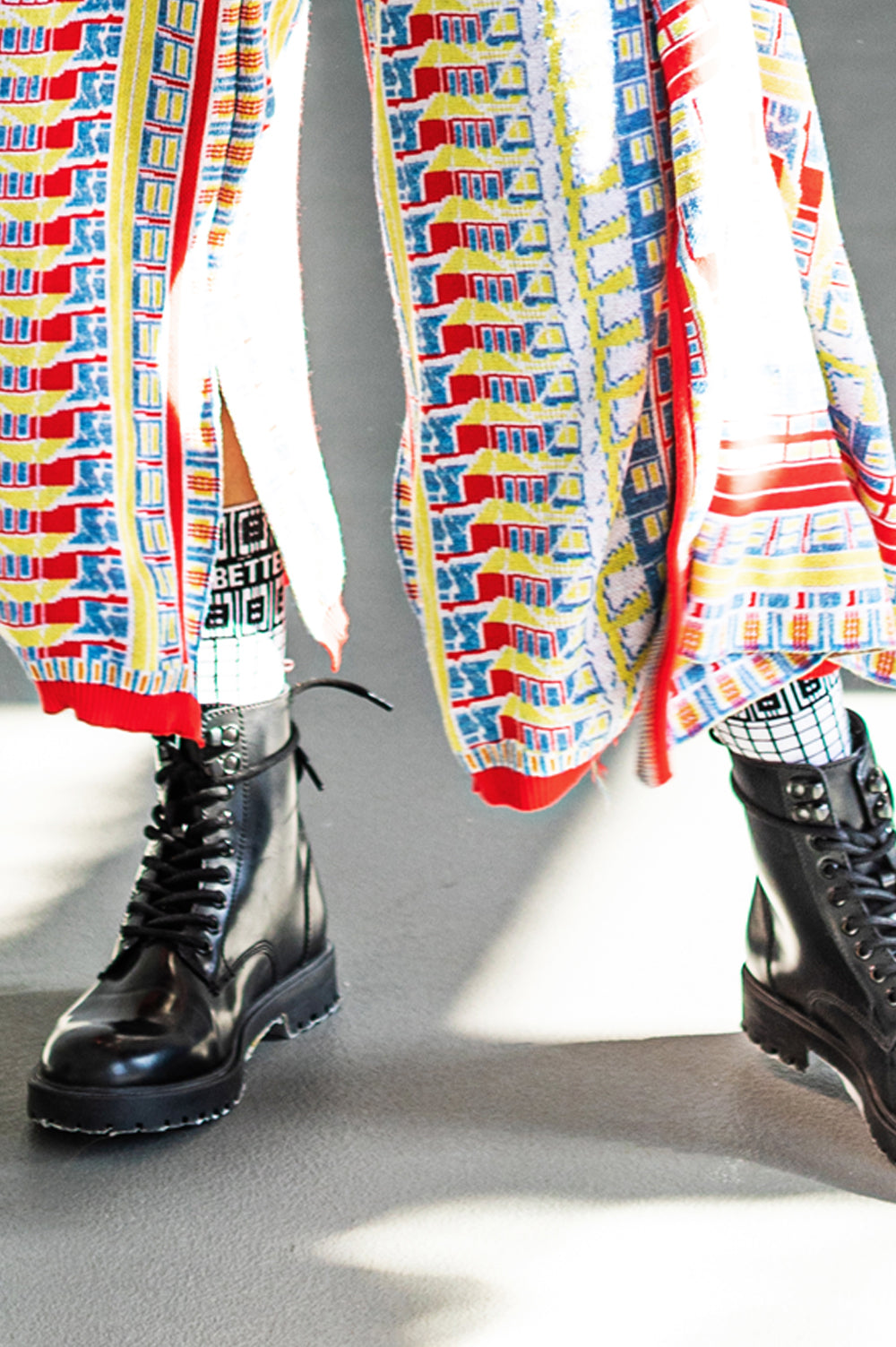 KNITWEAR JACQUARD COLORFUL TROUSERS image 1