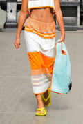 Kid Textured Stripes Long Skirt image 0