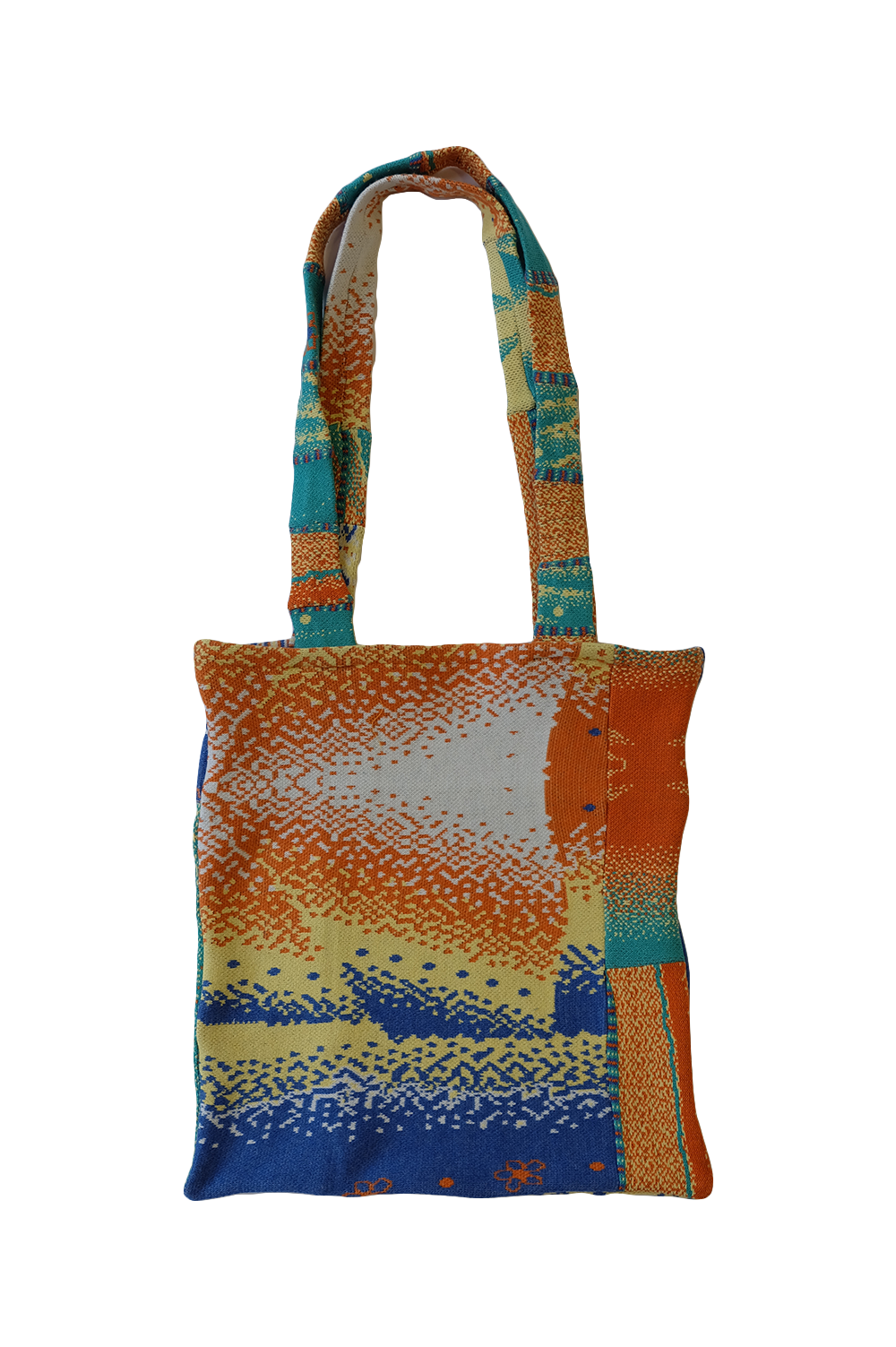 Cloud Jacquard Patchwork Tote Bag image 1