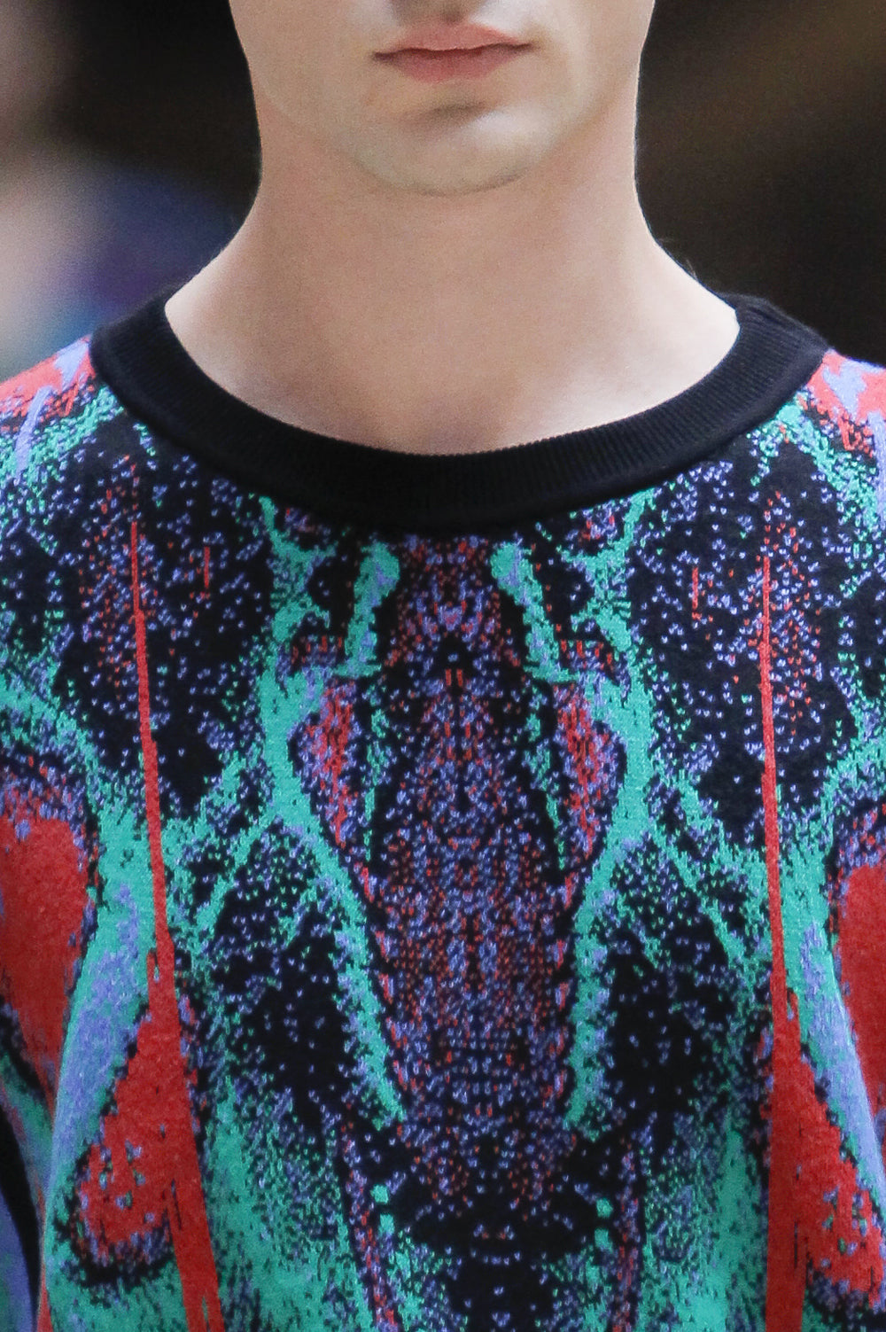 KNITWEAR JACQUARD COLORFUL MALE SWEATER image 2