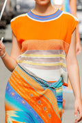 Textured Stripes Sleeveless Top image 0