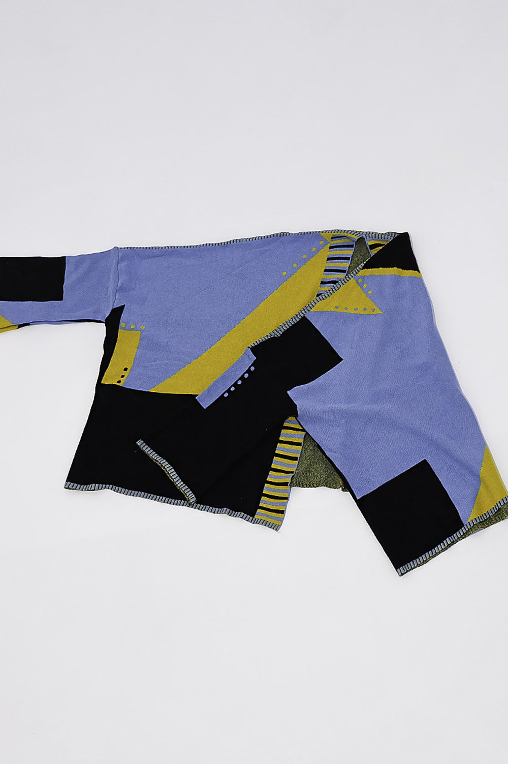 JACQUARD KNITWEAR SHORT KIMONO image 2