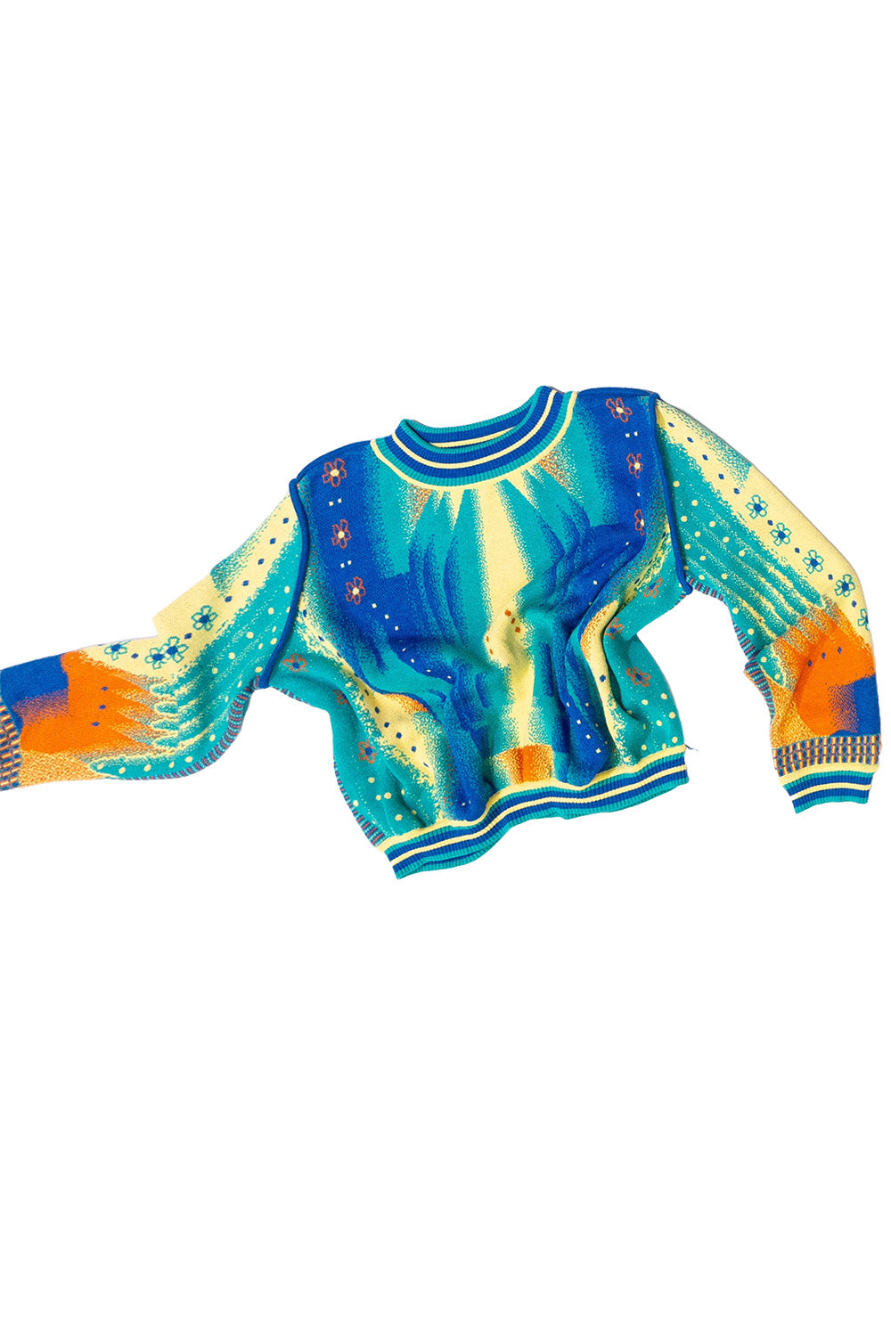 Jacquard Body sweater with round-neck image 3