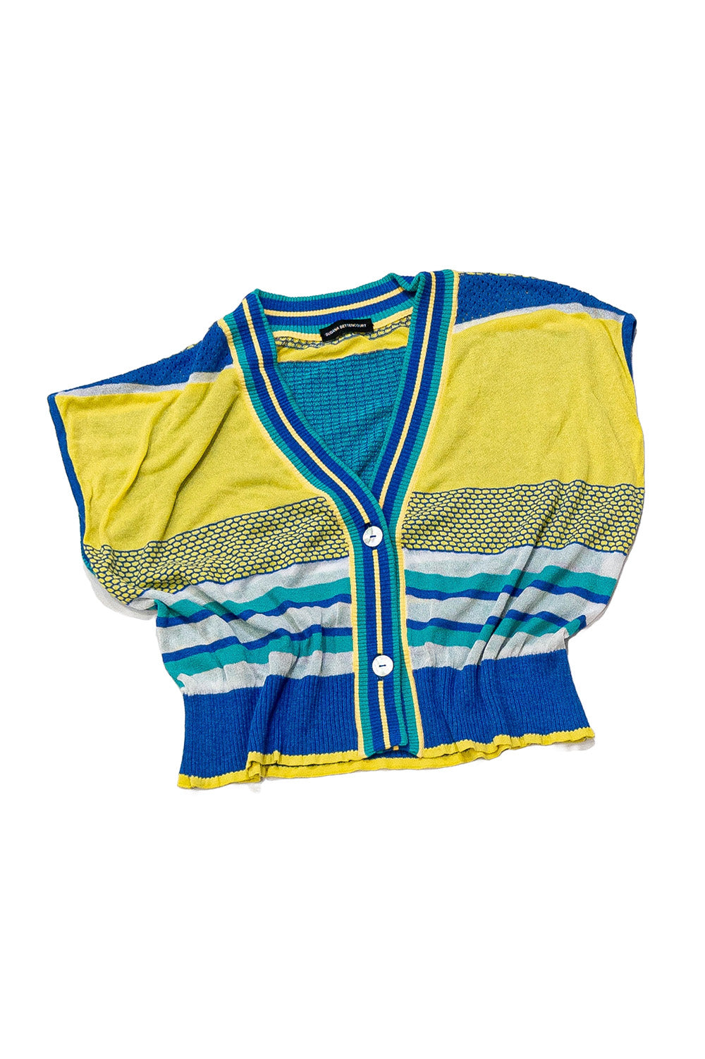Sky Textured Stripes Vest image 1