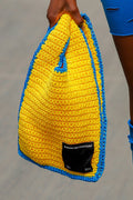Retangular Yellow Crochet bag image 0