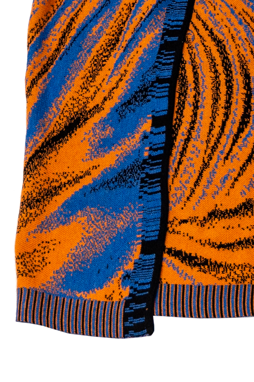 Knitwear Jacquard Skirt with side slit image 1
