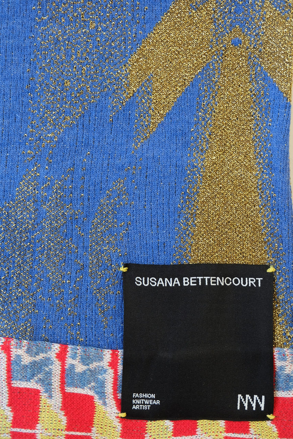 Gold Body Jacquard Patchwork Tote Bag image 2