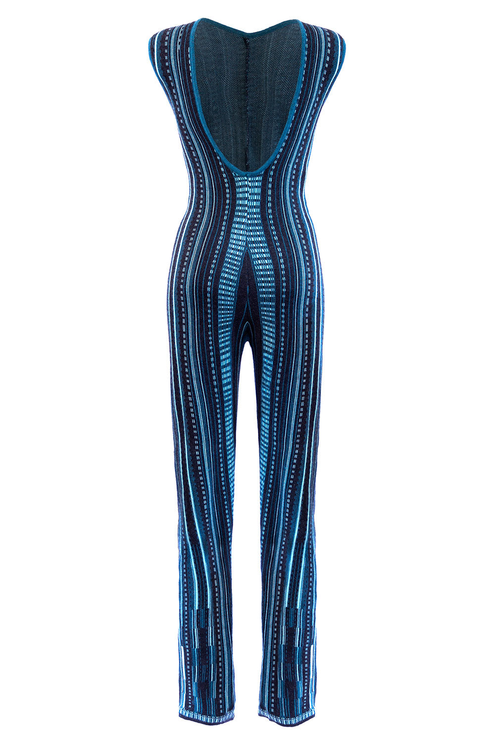 JACQUARD JUMPSUIT WITH OPEN BACK image 5