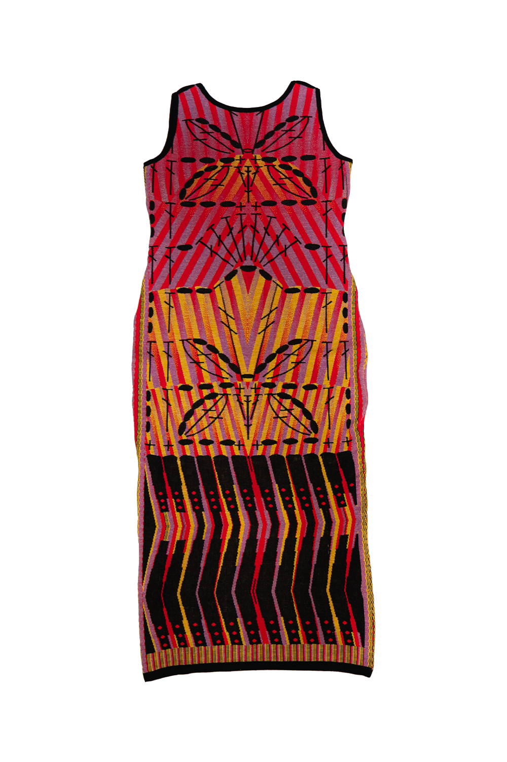 Knitwear Jacquard Butterfly Long Dress image 2